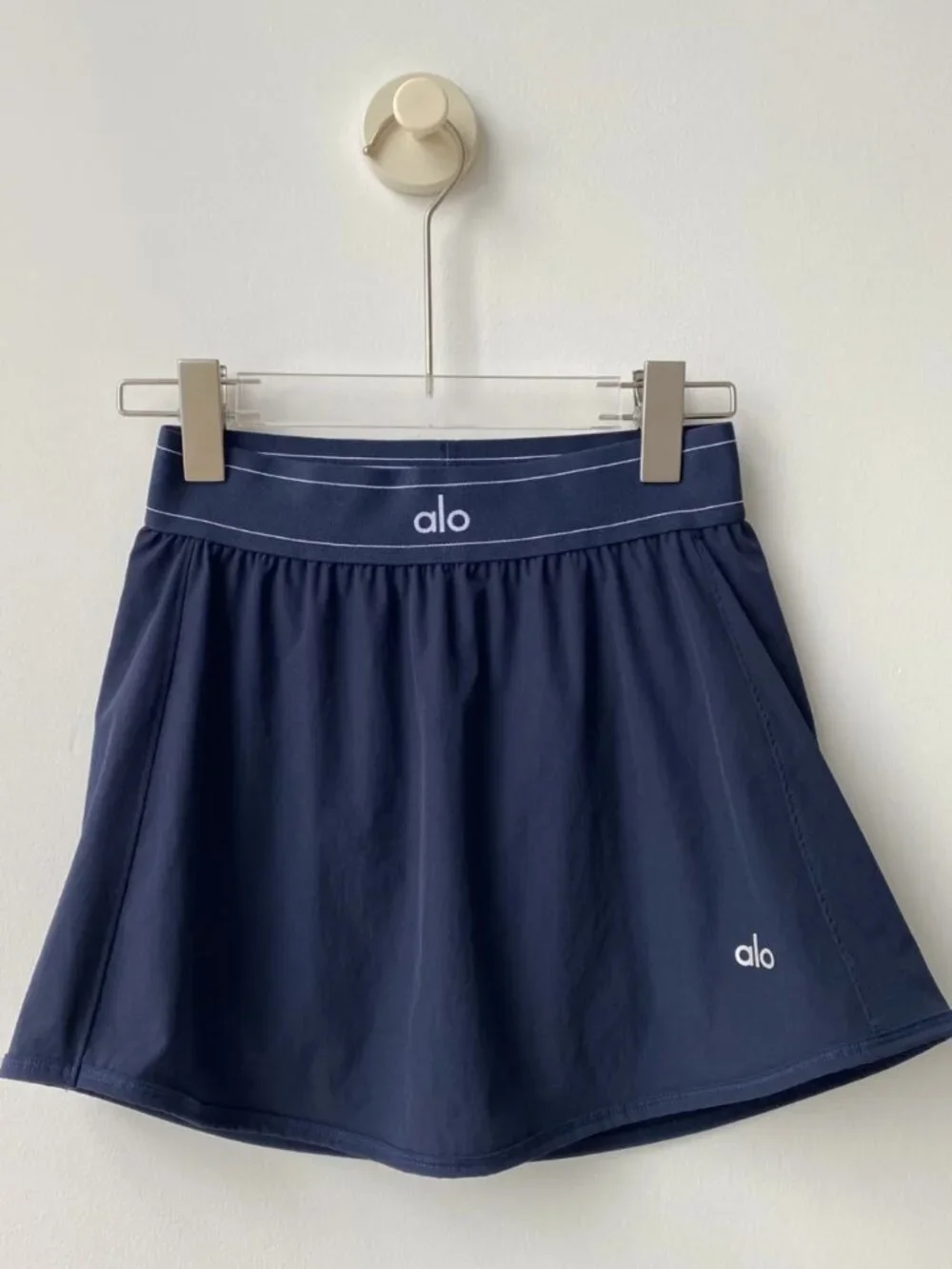 Alo Yoga Match Point Tennis Skirt Navy Blue NWT S~M🌊🦋